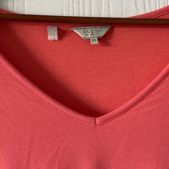 Guess Peach Bodycon Dress with Ruched Sides - Picture 5 of 8